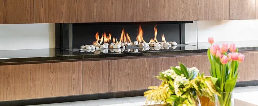 Double-height Fireplace Design Refurbishment in Willoughby, Ohio